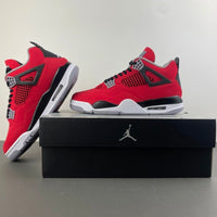 Mid Top Sneakers, Red Colorway, Lace Up Design, Casual Gift for Sneaker Fans