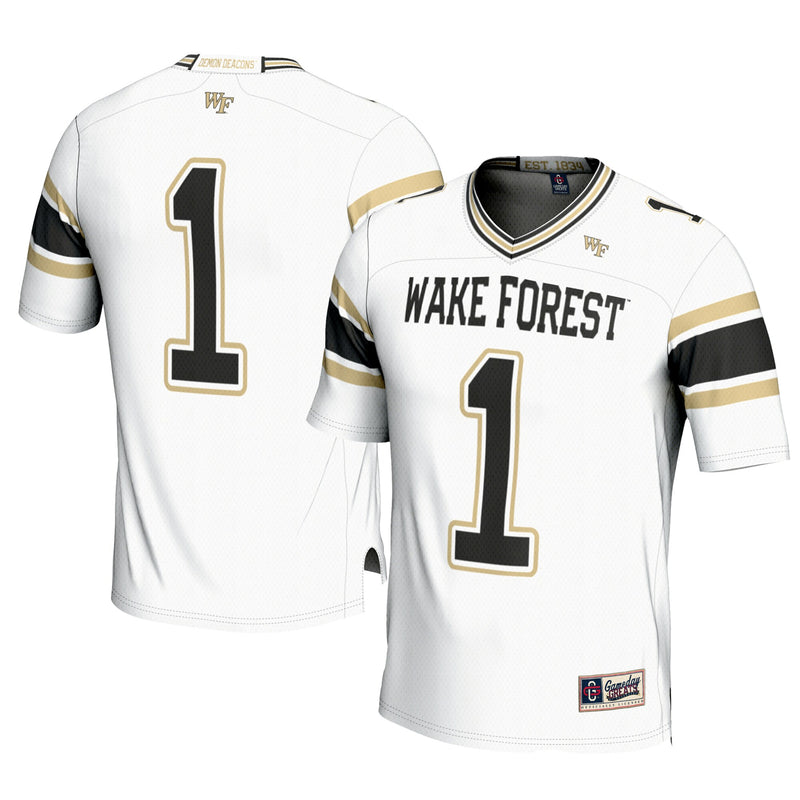 #1 Wake Forest Demon Deacons Football Jersey - White