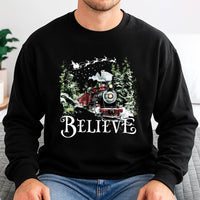 Vintage Holiday Train Crewneck, Believe Christmas Sweatshirt, Festive Winter Movie Sweater, Express Train Pullover