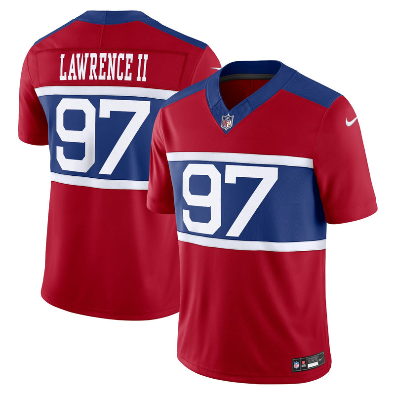 New York Giants Dexter Lawrence II Century Red Alternate Limited Jersey