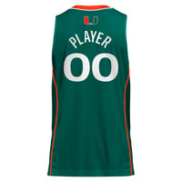 Miami Hurricanes Pick-A-Player NIL Basketball Jersey - Green