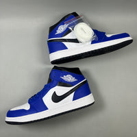High Top Sneakers, Blue White Colorway, Lace Up Design, Casual Gift for Sneaker Fans
