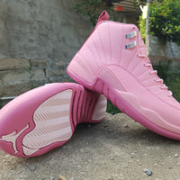High Top Sneakers, Pink Colorway, Lace Up Design, Casual Gift for Sneaker Fans