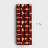Snowy Red Animal Gift Wrap, Watercolor Giraffe Christmas Wrapping Paper, Festive Winter Giraffe Wrapping Paper, Holiday Gift Wrapping Paper
