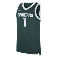 #1 Michigan State Spartans Road Replica Jersey - Green