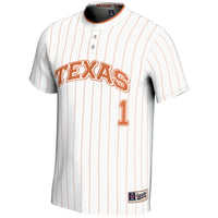 #1 Texas Longhorns Lightweight Softball Jersey - White
