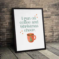 Watercolor Holiday Mug Print, Christmas Coffee Canvas Wall Art, Comfy Winter Canvas Wall Art, Festive Season Wall Art, Digital Download