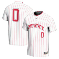 #0 Ohio State Buckeyes Lightweight Softball Jersey - White
