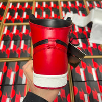High Top Sneakers, Black Red White Colorway, Lace Up Design, Casual Gift for Sneaker Fans