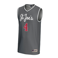 #4 Saint Joseph's Hawks Lightweight Basketball Fashion Jersey - Gray