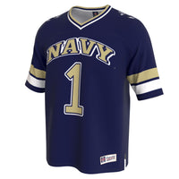 Navy Midshipmen Lightweight Collegiate Football Fashion Jersey - Navy