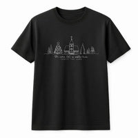 Minimalist Christmas Church T-Shirt, Oh Come Let Us Adore Him T-Shirt, Christian Faith Graphic Tee, Scripture Holiday Shirt, Jesus Present