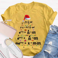 Humorous Science Math Holiday Shirt, Geometry Math Teacher Christmas T-Shirt, Pi Tree Graphic Tee, STEM Educator Xmas Season Present