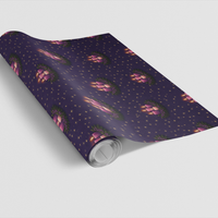 Purple Candle Christmas Gift Wrap, Advent Wreath Wrapping Paper, Holiday Church Wrapping Paper, Advent Season Gift Wrap, Xmas Present Wrap