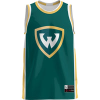 Wayne State Wildcats Lightweight Basketball Jersey - Green