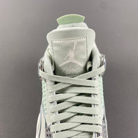 Low Top Sneakers, Green Silver Sail Colorway, Leather Footwear, Lace Up Design, Casual Gift for Sneaker Fans