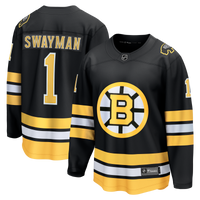 Boston Bruins Jeremy Swayman Black Home Breakaway Jersey