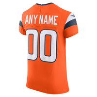 Denver Broncos Orange Team Elite Custom Jersey