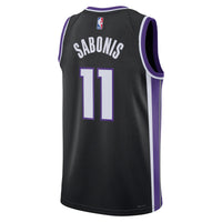 Sacramento Kings Icon Edition Swingman Jersey - Black - Domantas Sabonis
