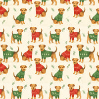 Adorable Holiday Dog Gift Wrap, Airedale Terrier Wrapping Paper, Festive Puppy Wrapping Paper, Dog Lover Christmas Gift Wrap Roll, Pet Present