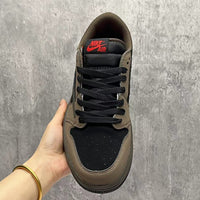 Low Top Sneakers, Black Brown Colorway, Reverse Hook Design, Lace Up Design, Casual Gift for Sneaker Fans