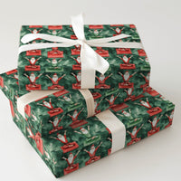 Humorous Meditating Santa Gift Wrap, Yoga Santa Claus Wrapping Paper, Zen Christmas Wrapping Paper, Adorable Holiday Gift Wrap, Xmas Present Paper