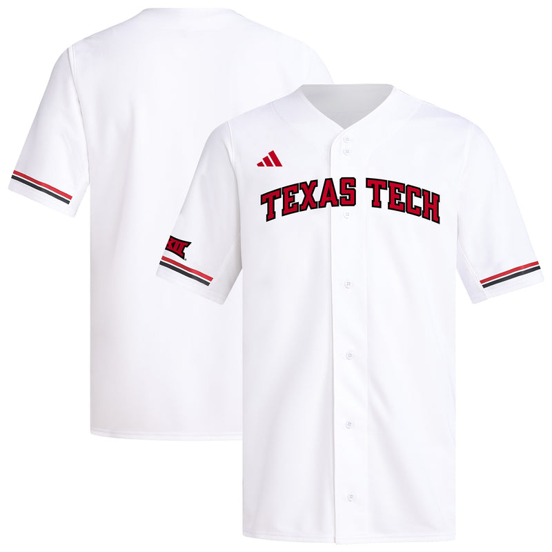 Texas Tech Red Raiders Replica Baseball Jersey - White
