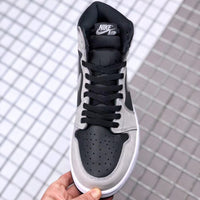 High Top Sneakers, Gray Black White Colorway, Lace Up Design, Casual Gift for Sneaker Fans