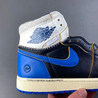 High Top Sneakers, Blue White Black Purple Colorway, Lace Up Design, Casual Gift for Sneaker Fans