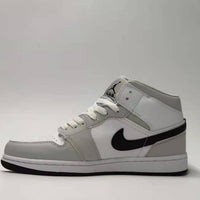 Sneakers, White Gray Colorway, Lace Up Design, Casual Gift for Sneaker Fans
