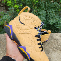 Sneakers, Yellow Purple Colorway, Lace Up Design, Casual Gift for Sneaker Fans