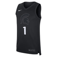 #1 Black Michigan State Spartans Alternate Replica Jersey
