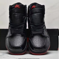 Sneakers, Black Red Colorway, Lace Up Design, Casual Gift for Sneaker Fans