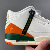 Low Top Sneakers, White Green Orange Colorway, Lace Up Design, Casual Gift for Sneaker Fans