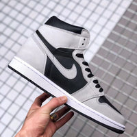 High Top Sneakers, Gray Black White Colorway, Lace Up Design, Casual Gift for Sneaker Fans