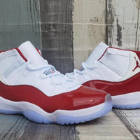 Sneakers, White Red Colorway, Lace Up Design, Casual Gift for Sneaker Fans