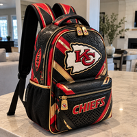 KC Arrowhead - Red, Gold and Obsidian Graphic Backpack