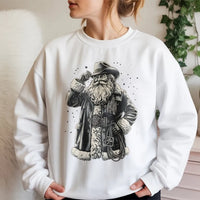 Western Christmas Lasso Sweatshirt, Cowboy Santa Sweatshirt, Vintage Cowboy Santa Crewneck, Retro Western Holiday Sweatshirt, Cowgirl Present