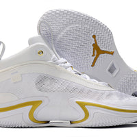 Sneakers, White Yellow Colorway, Lace Up Design, Casual Gift for Sneaker Fans