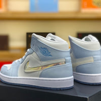 Mid Top Sneakers, Blue Colorway, Gradient Colorway, Lace Up Design, Casual Gift for Sneaker Fans