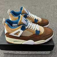 Retro Basketball Shoes, White Yellow Brown Colorway, Lace Up Design, Casual Gift for Shoe Lovers