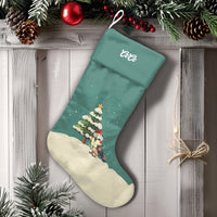 Santa Hat Pet Holiday Stocking, Cockatiel Bird Christmas Stocking, Personalized Christmas Stocking, Adorable Bird Lover Christmas Stocking