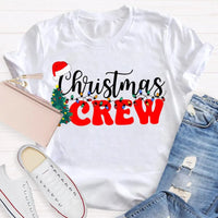 Festive Trees and Lights Graphic Shirt, Christmas Crew T-Shirt, Matching Family Xmas Tee, Holiday Party Group Vacation Shirt