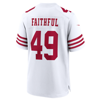 San Francisco 49ers The Faithful White 80th Anniversary Game Jersey