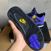 Low Top Sneakers, Purple Black Yellow Colorway, Lace Up Design, Casual Gift for Sneaker Fans