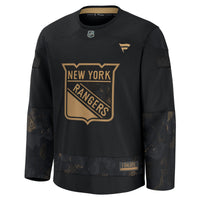 New York Rangers Black 2024 Military Appreciation Practice Jersey