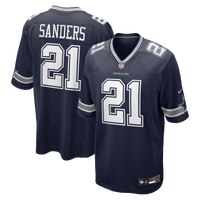 Dallas Cowboys Deion Sanders Navy Team Retired Player Game Jersey