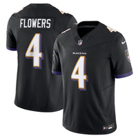 Baltimore Ravens Zay Flowers Black Alternate Limited Jersey
