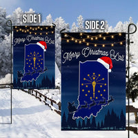 IN State Pride Holiday Yard Flag, Indiana Merry Christmas Y'all Garden Flag, Double-Sided Winter Lawn Flag