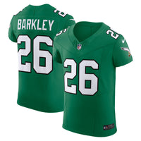 Philadelphia Eagles Saquon Barkley Kelly Green Alternate Elite Jersey